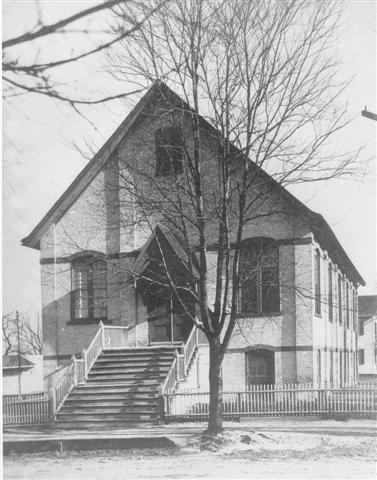The St. James Hall.  Demolished in 1950 to make way for the present church.