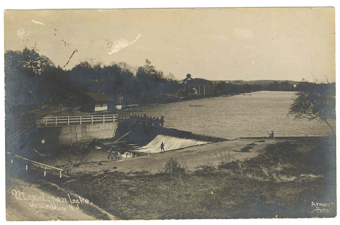 Lake Manalapan, Dam, and Lower Jamesburg Station - Early 1900s