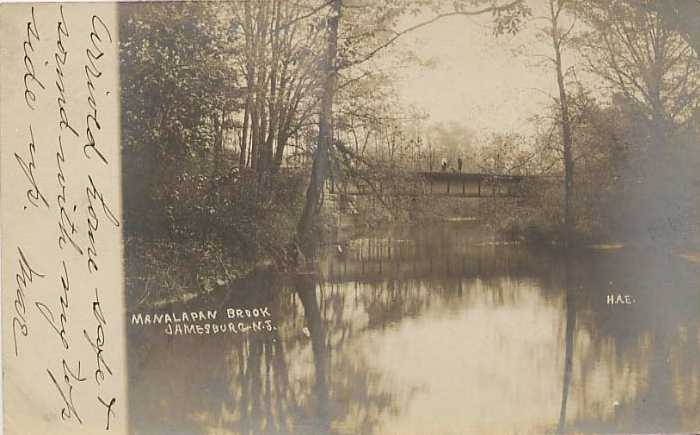 The Manalapan Brook in Jamesburg - 1907